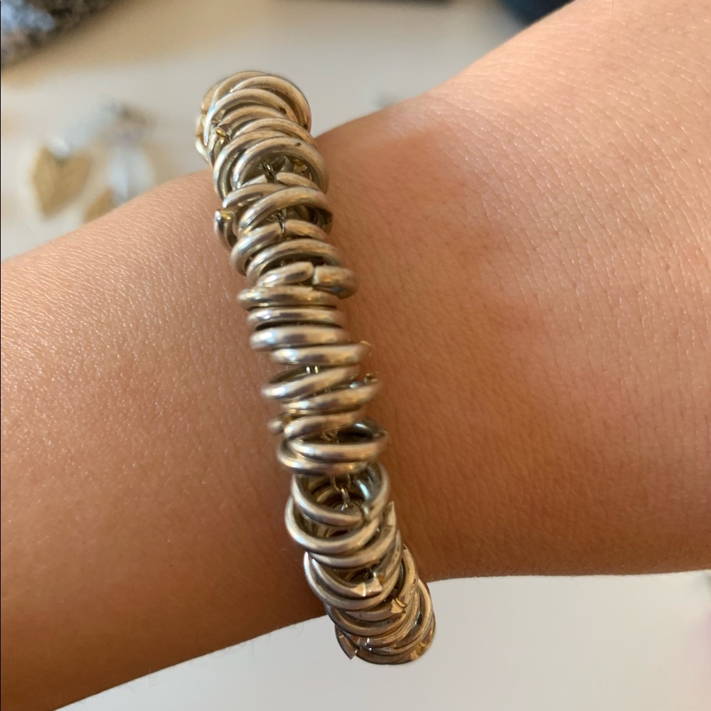 Thick silver bracelet - classic and timeless style